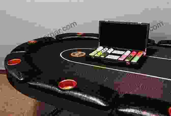 8 Player Poker Table With A Leather Covered Table Top And Built In Chip Rack Build Your Own Poker Table: Detailed Step By Step Wood Pattern Plan Makes It So Easy Beginners Look Like Experts