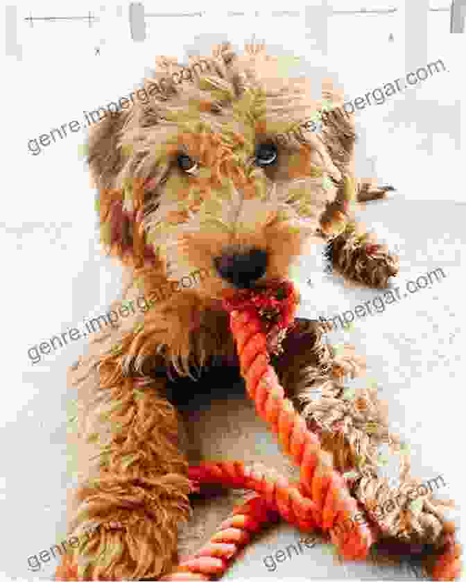 A Fluffy Goldendoodle Puppy With A Playful Expression. The Goldendoodle Handbook: The Essential Guide For New Prospective Goldendoodle Owners (Canine Handbooks)