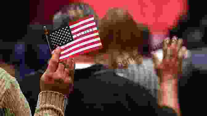 A Group Of People Raising Their Hands To Take The Oath Of American Citizenship Learning One S Native Tongue: Citizenship Contestation And Conflict In America