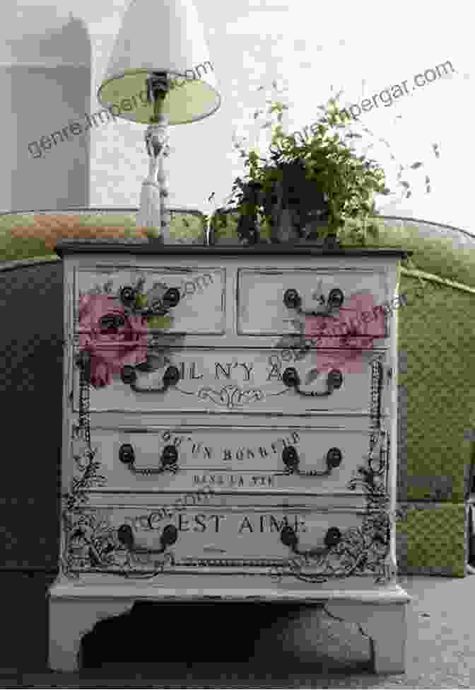 A Stunning Shabby Chic Painted Chest Adorned With Intricate Patterns And Soft Hues Shabby Chic: The Gift Of Giving