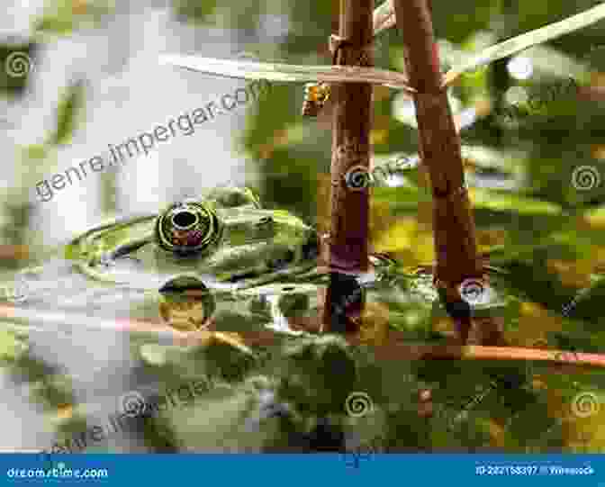 A Vibrant Green Frog Basking On A Lily Pad, Surrounded By Lush Vegetation The Snake And The Salamander: Reptiles And Amphibians From Maine To Virginia