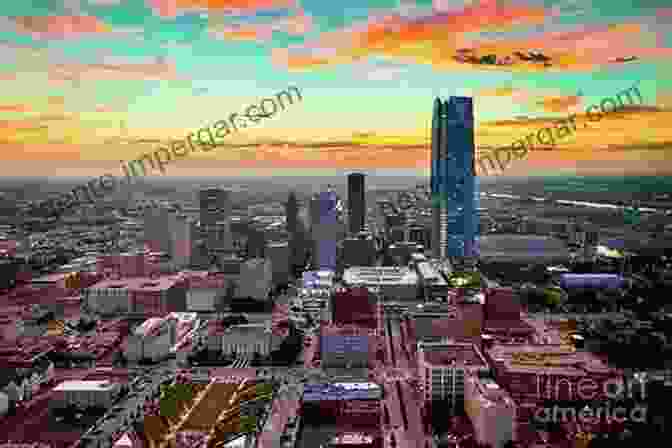 Aerial Photo Of A City Skyline At Sunset BIRD S EYE VIEW: A Bird S Eye View Is An Elevated View Of An Object From Above With A Perspective As Though The Observer Were A Bird (WE LIVE IN A BEAUTIFUL WORLD )