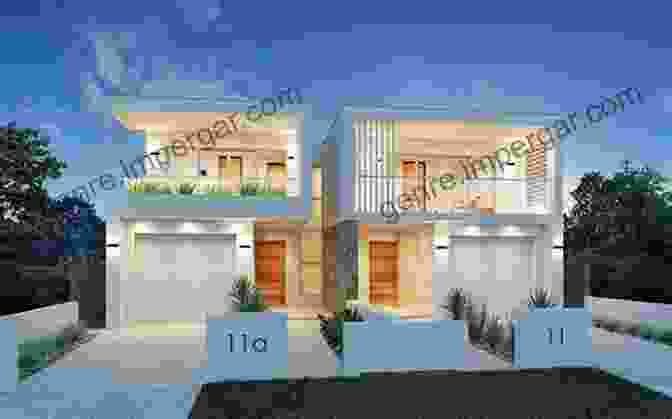 Architectural Concept Sketch Narrow Duplex Townhouse Concept House Plans Slimline Dual Family Floor Plan: Full Architectural Concept Home Plans Includes Detailed Floor Plan And Plans (Duplex Designs Floor Plans 197)