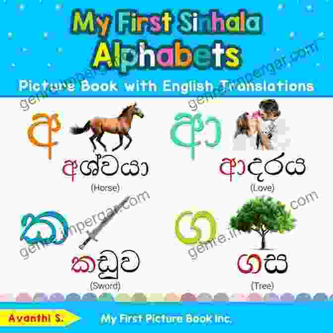 Children Exploring Sinhala Alphabets Through Interactive Activities MY FIRST ENGLISH SINHALA 100 WORDS PICTURE (SINHALA ALphabets And Sinhala Language Learning Childrens Book)